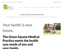Tablet Screenshot of greensquaremedical.com.au